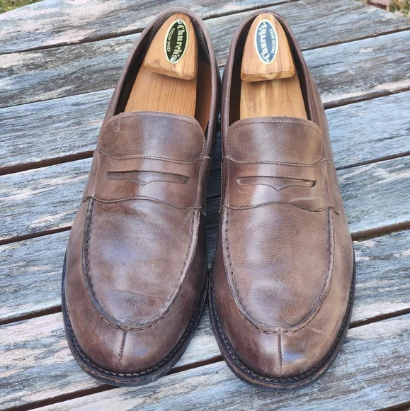 Frye | Shoes | Frye Murray Distressed Leather Penny Loafers  display picture 1